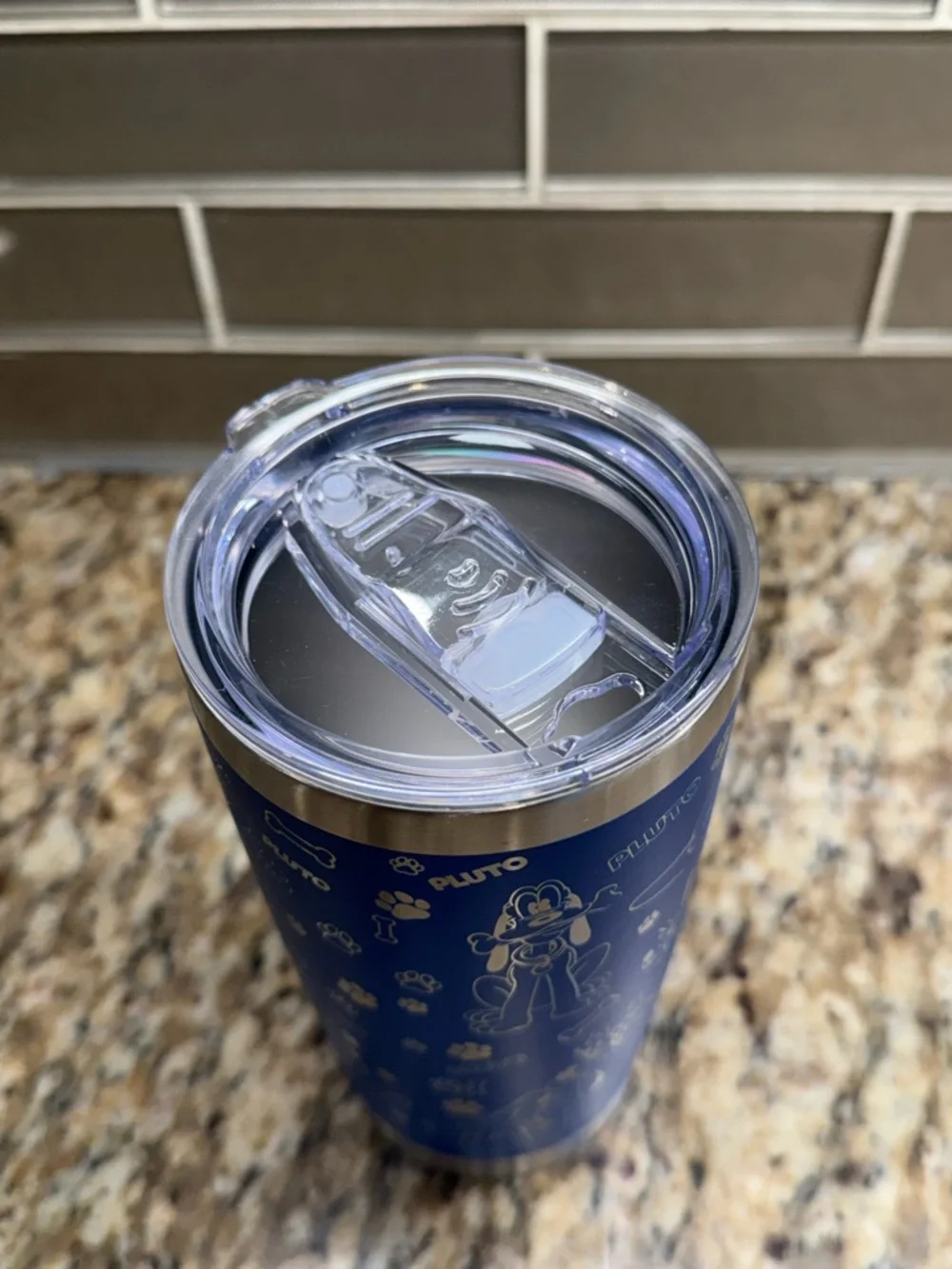 Disney blue laser-engraved Pluto-themed tumbler - Picture 5 of 8